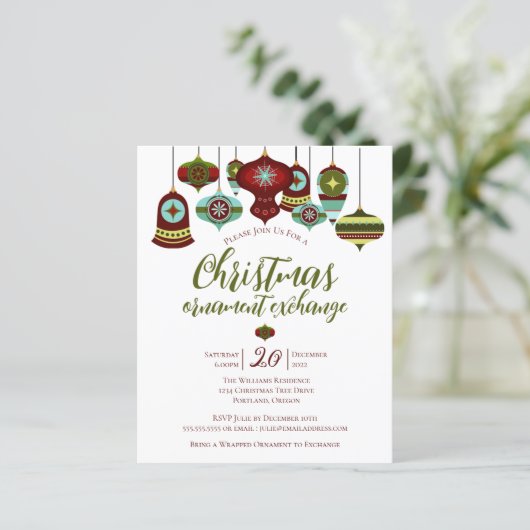 Budget Kerstbal Uitruil Feest Retro Kerstversierin (Staand voorkant)