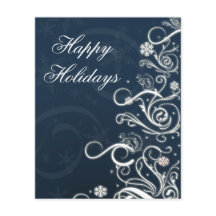Budget Kerstboom Blauw Zakelijke Kerstkaart