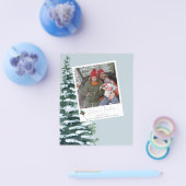Budget kerstboom Holly & Instant Photo Blue V2 Flyer (Enkel)
