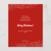 Budget kerstboom Ornamenten Holiday Kaart (Achterkant)