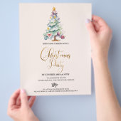Budget Kerstboom Vakantie Party Flyer (Hand)