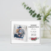 Budget kerstfamilie Fotograetkaart (Staand voorkant)