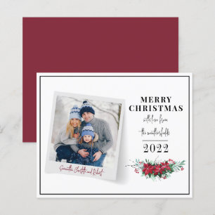 Budget kerstfamilie Fotograetkaart