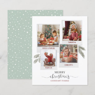 Budget kerstfamiliefoillainkkaart