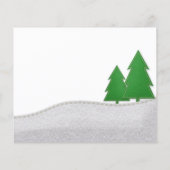 Budget kerstfeest Snowman Holiday Foto (Achterkant)