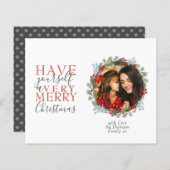 Budget kerstfeestdag met grote kerstmis (Voorkant / Achterkant)