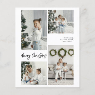 BUDGET kerstfeestelijke fotokaart Flyer