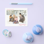 Budget Kerstfoto Modern Minimal 2024 Kaart (Enkel)