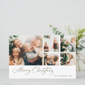 Budget kerstfoto's Collage Holiday Kaart (Staand voorkant)