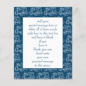 Budget kerstKaart Nativiteit Joy Blue Flyer (Achterkant)