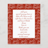 Budget kerstKaart Nativiteit Joy Red Flyer (Achterkant)