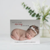 Budget Kerstmis Aankondiging Fotokaart (Staand voorkant)