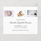 Budget Kerstmis Aankondiging Fotokaart (Achterkant)