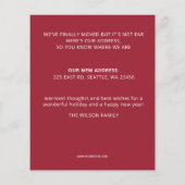 Budget kerstmis auto-weve Moved Holiday Kaart (Achterkant)