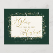 Budget Kerstmis Gold Foil Script Corporate (Voorkant)