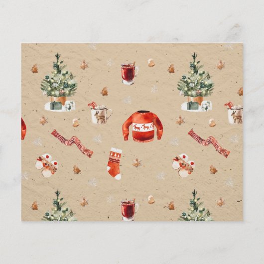 Budget kerstmis met Rustic 10 Multi Photo Flyer (Achterkant)