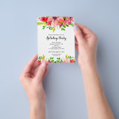 Budget Kerstmis - Vakantie uitnodiging Flyer (Hand)