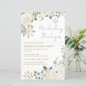 Budget Kerstmis Winter Sneeuwvlokken Vakantie Part (Staand voorkant)