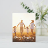 Budget kerstscript foto-overlay feestdag (Staand voorkant)