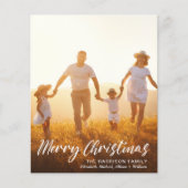 Budget kerstscript foto-overlay feestdag (Voorkant)