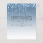 BUDGET Kinderen Verjaardagsuitnodiging Blauwe Eenh (Achterkant)