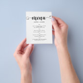 Budget Klassiek TROUW MENU. Folder Flyer (Hand)