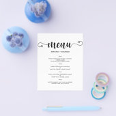 Budget Klassiek TROUW MENU. Folder Flyer (Enkel)