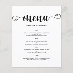 Budget Klassiek TROUW MENU. Folder Flyer
