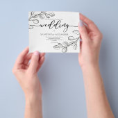 Budget Klassieke bruiloft/Folder Flyer (Hand)