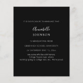 Budget Kleur gloed - wit en zwart Afstuderen 6 Fot (Achterkant)