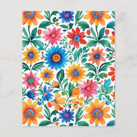 Budget Kleurrijke Mexicaanse Floral Fiesta bruilof (Achterkant)