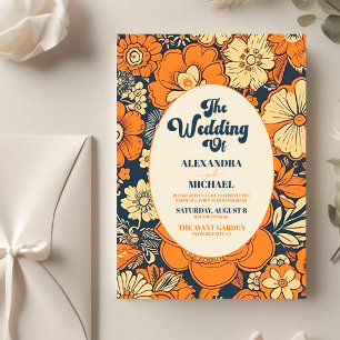 Budget Kleurrijke Moderne Groovy Retro 70s Bloemen Flyer