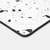 Budget Kopen, Zwart & Grijs Chips Terrazzo Patroon Bureaumat (Hoek)