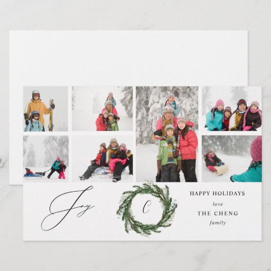 Budget Krans Monogram Joy 7 Foto - Medium (Voorkant / Achterkant)
