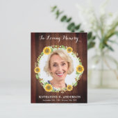 Budget Land Begrafenissympathie Dank u Kaarten (Staand voorkant)