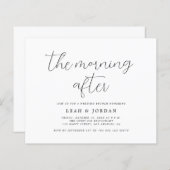 Budget Landelijk De Ochtend Na Trouw Uitnodiging (Voorkant / Achterkant)