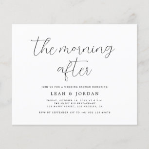 Budget Landelijk De Ochtend Na Trouw Uitnodiging