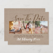 Budget Landelijke Foto Collage Save The Dates (Voorkant / Achterkant)