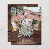 Budget Landelijke Foto EUCALYPTUS Trouwkaarten (Voorkant / Achterkant)