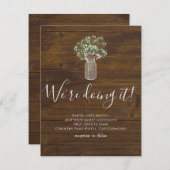 Budget Landelijke Gypsophila Steenhouwen Trouwfees (Voorkant / Achterkant)