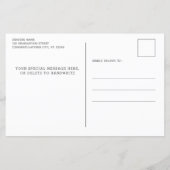 Budget Landelijke Houten Foto Afstudeer Uitnodigin (Achterkant)