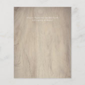 BUDGET Landelijke roodwijn blauwe bloemige trouw u (Achterkant)