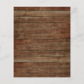 Budget Landelijke Schuur Huwelijksuitnodigingen (Achterkant)