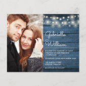 Budget Landelijke Slingerlichten Foto Huwelijksuit (Voorkant)