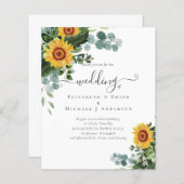 BUDGET Landelijke Zonnebloemen Eucalyptus Bladeren (Voorkant / Achterkant)