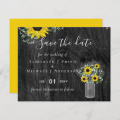 BUDGET Landelijke Zonnebloemen Trouwuw Datum Bespa (Voorkant / Achterkant)