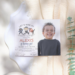 Budget Laten we het schoppen Ninja Karate Foto Ver