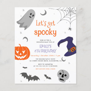 Budget Laten we Spooky Halloween Fun Verjaardag