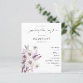 Budget Lavender Paarse Floral Gradual Party (Staand voorkant)