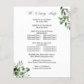 Budget Leaves & Eucalyptus Gold Wedding Ceremony (Achterkant)